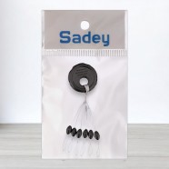 Стопор овальний чорний, 6шт/уп. розмір L